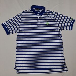Ralph Lauren Polo Golf Shirt Mens Lrg Blue White 2015 US Open Chambers Bay USGA
